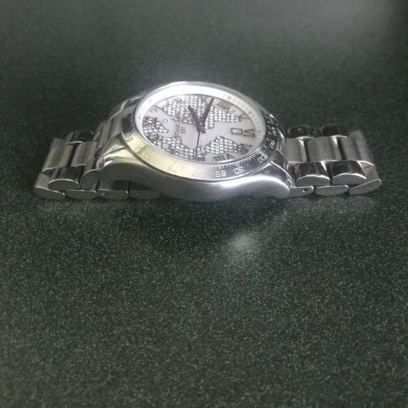 Michael Kors Silver Tone Ladies Layton Chronograph Stainless Steel Watch MK5958 - Picture 14 of 15